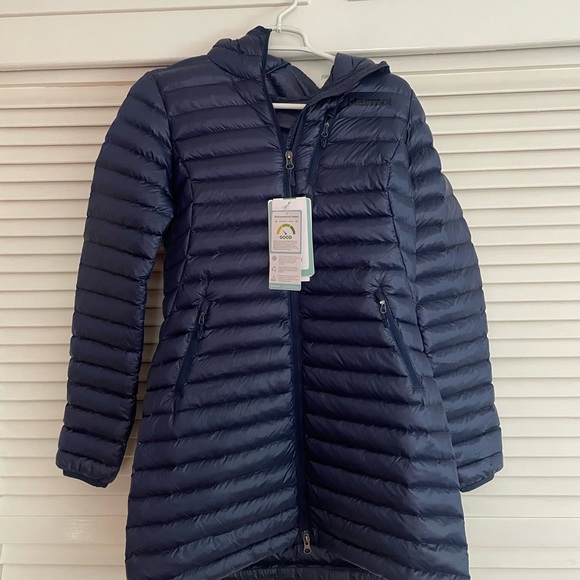 Marmot Long Avant Featherless Insulated Hoodie - Women's NWT navy - Picture 5 of 6